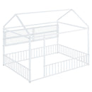 House Frame With Fence And Shelves