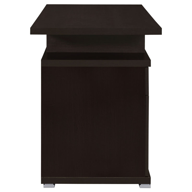 Contemporary Sleek Office Desk With 2 Drawers