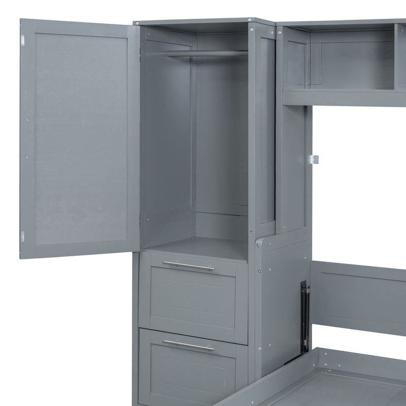 Space Saving Murphy Wall Bed With Closet And Drawers