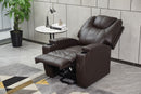 Modern Recliner Chair With Cup Holders, Remote Control