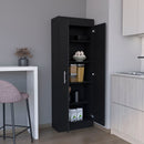 Clinton - Pantry Cabinet Kitchen Storage - Black