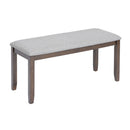 6 Pieces Kitchen Dining Set, Rectangular Wooden Dining Table With 4 Chairs And A Bench