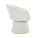 Modern Swivel Accent Chair With Ergonomic Barrel Design