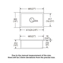 Undermount Single Bowl Ceramic Kitchen Sink, Dual Mount