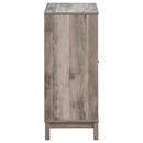 Cheyenne - 2 Door Home Bar Wine Cabinet - Weathered Acacia