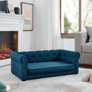 Modern Elegant Rectangle Pet Bed, Durable Elevated Dog Sofa