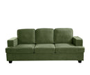 Modern Sofa, Comfortable 3 Seater Couch With Deep Seating, Loose Back Cushions, Wide Arms