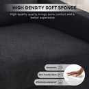 Linen Fabric 360° Swivel Accent Chair With Upholstered Back Pillow And Rivet Armrest