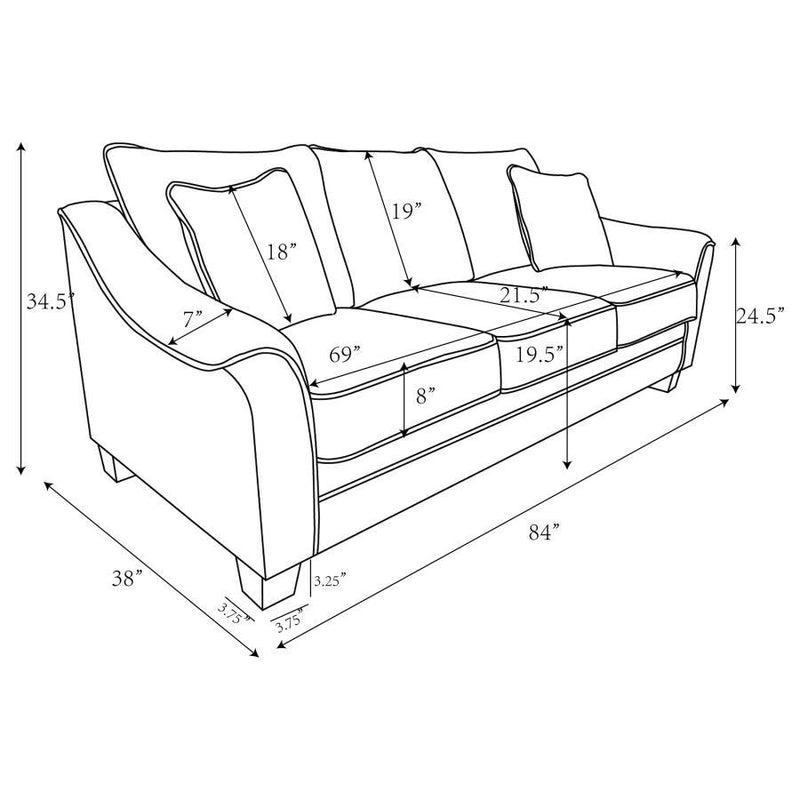 Tomkins - Boucle Upholstered Sofa Set