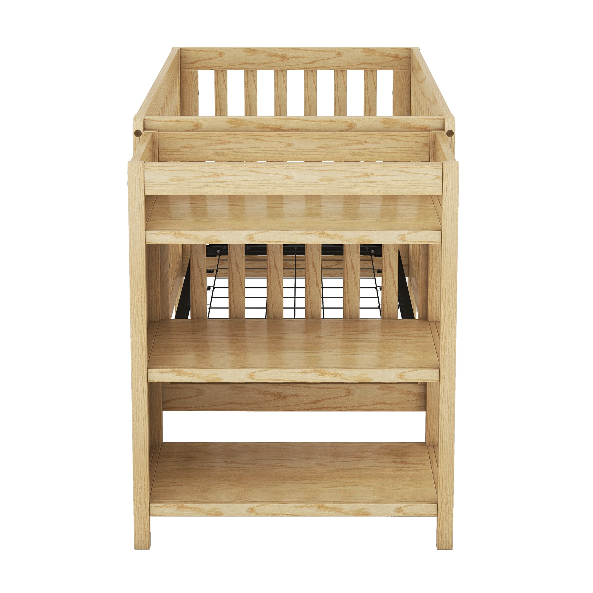 Convertible Crib/Full Size Bed with Changing Table, Natural - Atlantic Fine Furniture Melbourne FL