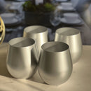 Leadingware Plastic Wine Glasses (Set of 4)