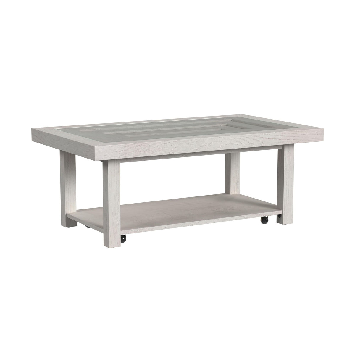Avalanche Coffee Table in Antique White by Elements International