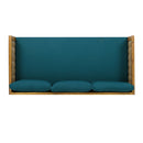 Claremont - 3 Seater Daybed Teak Acacia Wood Water Resistant Cushions