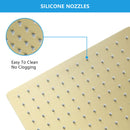 Modern 10" Square Rainfall Shower Head & Stainless Steel Wall Or Ceiling Mount Luxury Spa Shower Panel