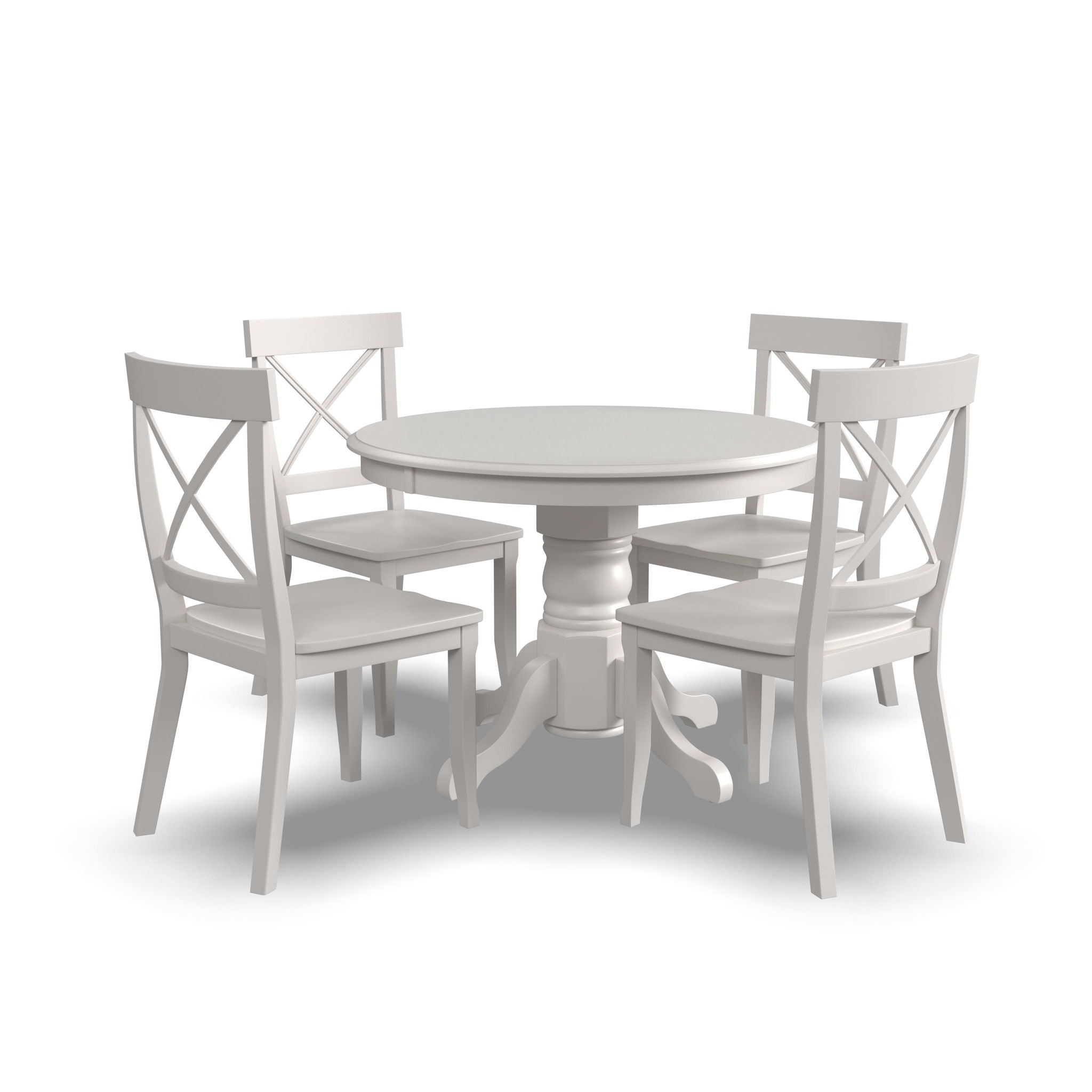 Warwick - 5 Piece Dining Set - White