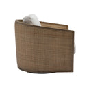 Barrel, Comfy Round Accent Sofa Chair With 360 Degree Swivel, Leisure Arm