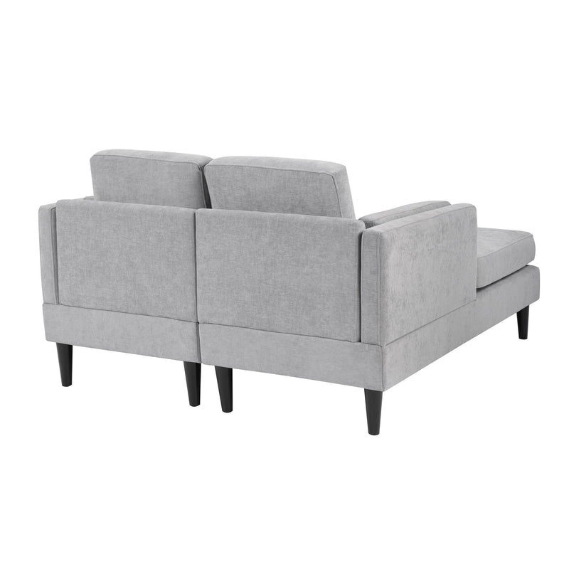 Modern Chaise Lounge With Dual Layer Armrests