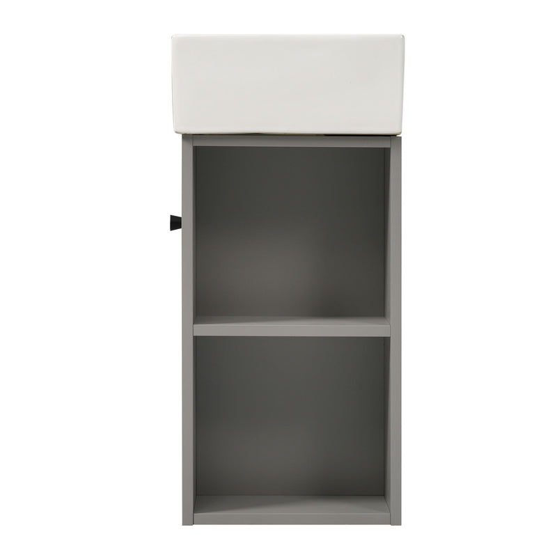 Modern Floating Bathroom Vanity With Ceramic Basin Perfect For Small Bathrooms