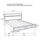 Miranda - Storage Wood Panel Bed