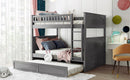 Bunk Bed With Twin Size Trundle, Guardrails