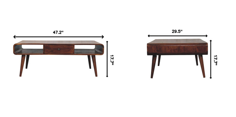 Avora - 2 Drawer Coffee Table - Brown