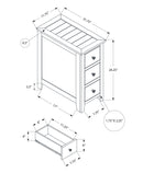 Accent End Table, Storage Drawer, Transitional Design