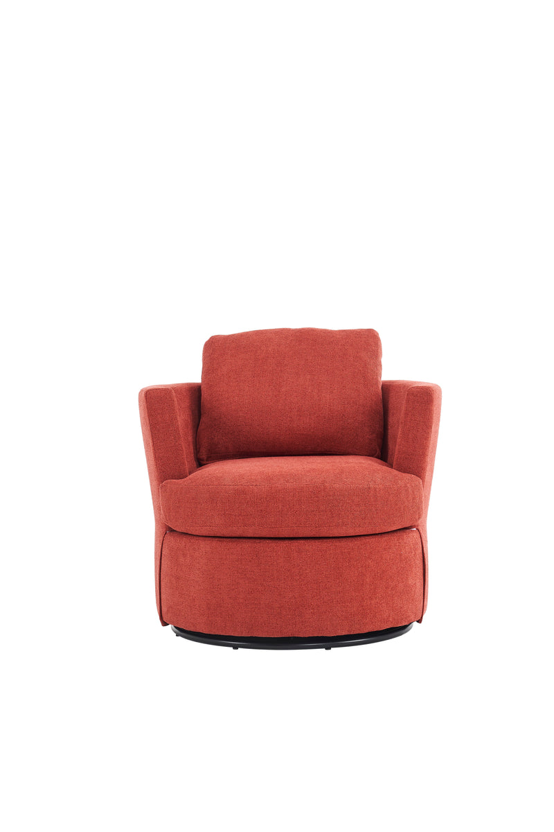 Swivel Barrel Chair, Comfy Round Accent Sofa Chair For Living Room, 360 Degree Swivel Barrel Club Chair, Leisure Arm Chair