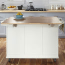 Blanche - Kitchen Cart - Solid Wood Top