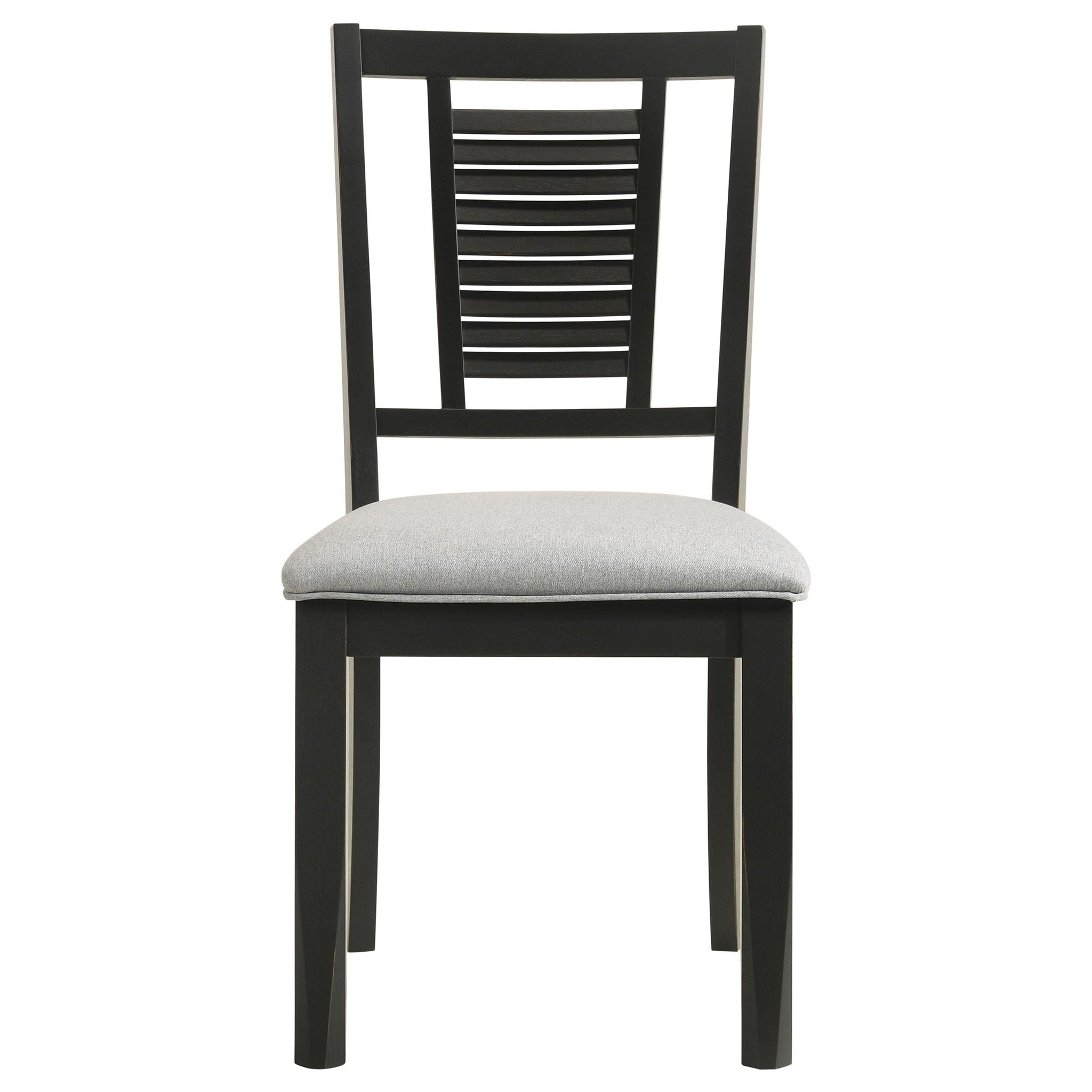 Appleton Wood Dining Side Chair Washed Black (Set of 2) - Atlantic Fine Furniture Melbourne FL