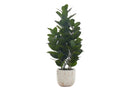 31" Tall, Artificial Plant, Garcinia Tree, Indoor, Faux, Fake, Floor, Greenery, Potted, Real Touch, Decorative - Green / White