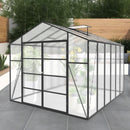 Gain Height Windproof Aluminum Greenhouse With Raised Base