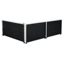 Modern Upholstered Platform Bed With USB Ports And LED Belt