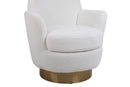Teddy Swivel Barrel Chair, Swivel Accent Chairs Armchair For Living Room