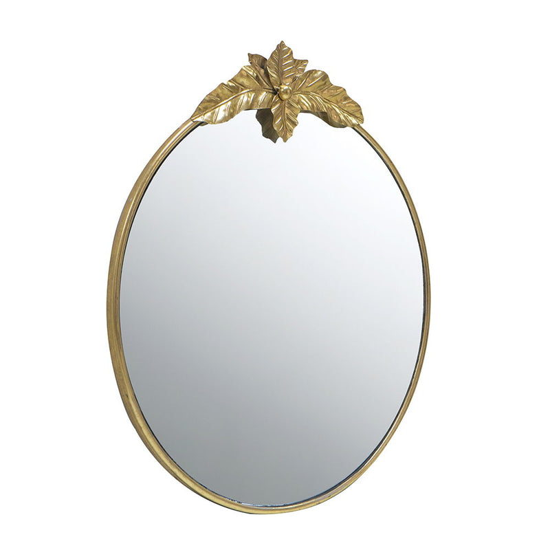 Large Round Wall Mirror With Metal Frame, Circle Accent Mirror For Living Room Bedroom Entryway - Gold