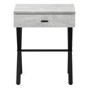 Accent Side X Table, Storage Drawer, Contemporary & Modern