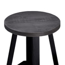 Rustic Distressed Round Dining Stool