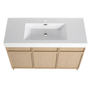Freestanding Bathroom Vanity With Resin Sink & Soft Close Cabinet Doors