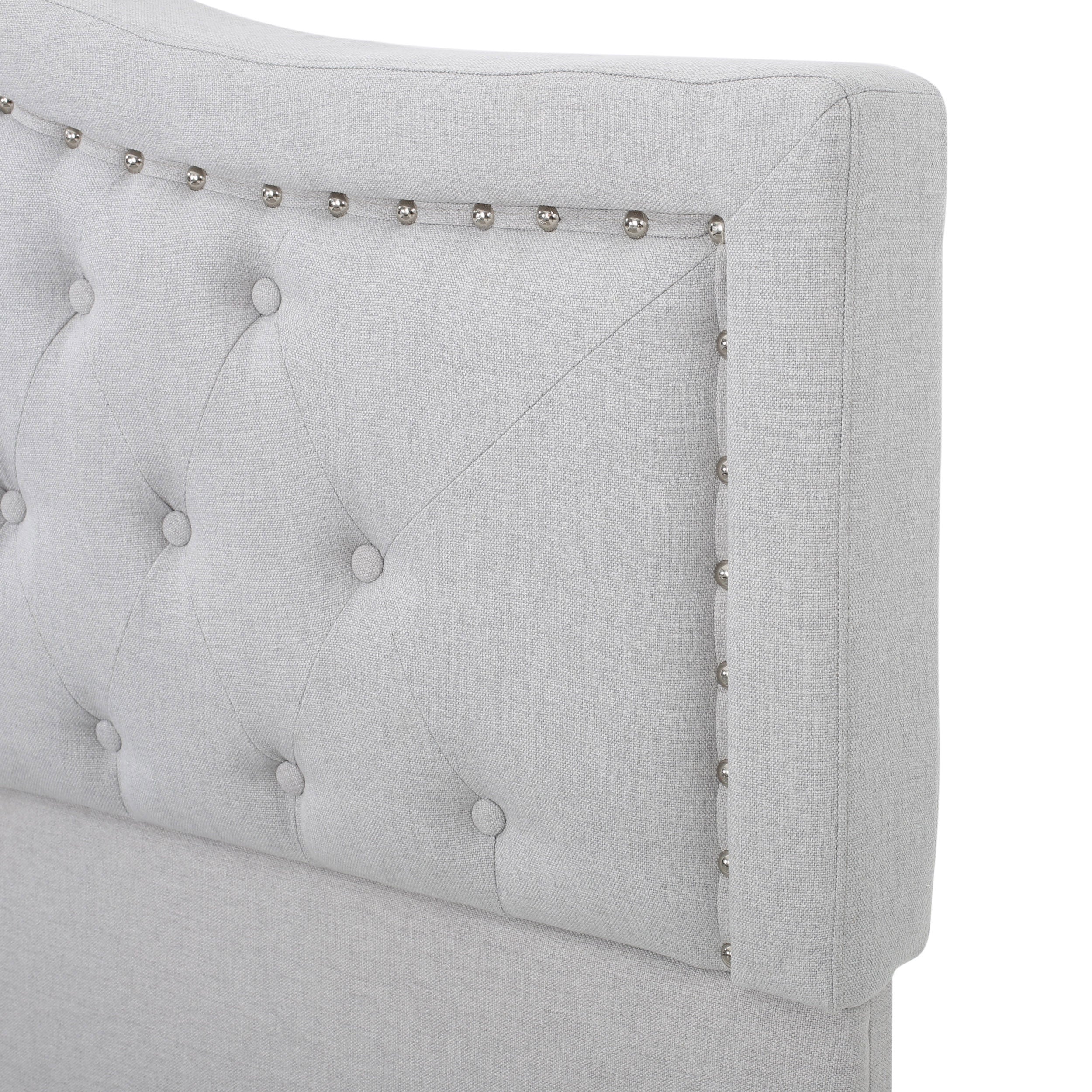 VIRGIL FULLY UPHOLSTERED QUEEN SIZED BED - Atlantic Fine Furniture Melbourne FL