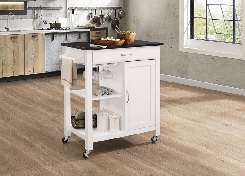 Ottawa - Kitchen Cart - Black / White