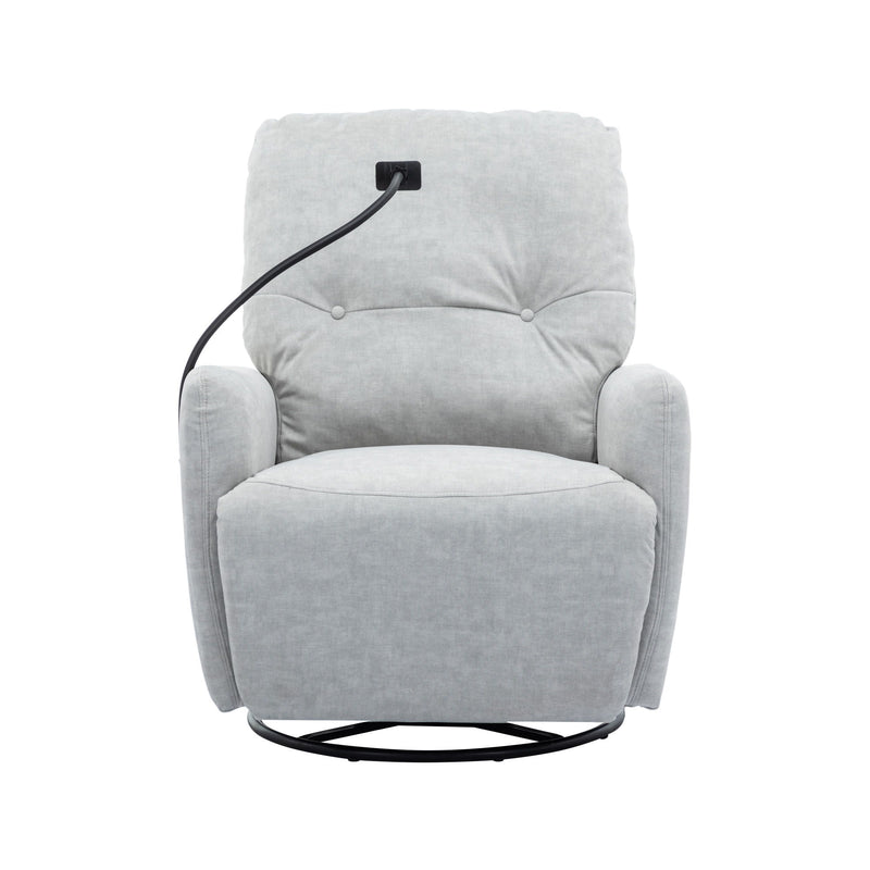 270° Swivel Electric Recliner Home Theater Seating Single Reclining Sofa Rocking Motion Recliner With A Phone Holder For Living Room