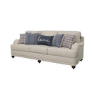 Glenn - Upholstered English Arm Sofa - Light Gray And Blue - Atlantic Fine Furniture Inc