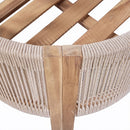 Matera - Patio Dining Chair (Set of 2) With Wraparound Back And Removable Cushion Cover - Teak / Beige