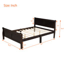 Platform Bed Frame Mattress Foundation Sleigh Bed With Headboard / Footboard / Wood Slat Suppor
