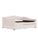 Upholstered Daybed With Light And Trundle