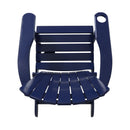 Zenithia - Outdoor Foldable Adirondack Chair With 2 Cup Holders