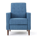 Mid-Century Modern Recliner With Button Tufted Waffle Stitch