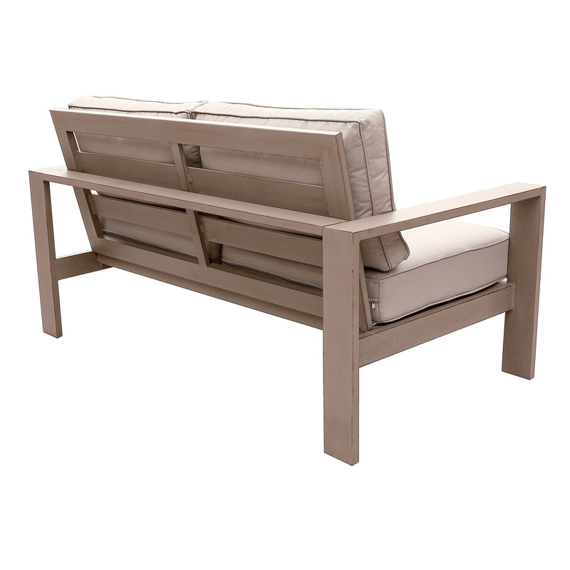 Loveseat, Wood Grained - Light Brown