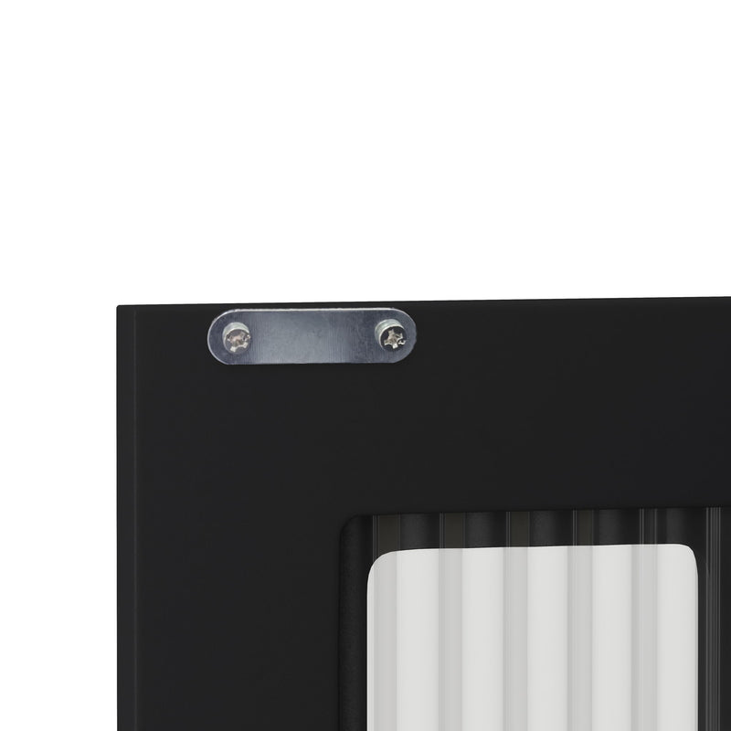 3 Door Wall Cabinet With Glass Door And Towel Bar