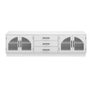 Modern Minimalist TV Stand, Entertainment Center Media Console Cabinet With Adjustable Shelves For Living Room