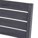 Outdoor 6 Seater Dining Set With Bench - Dark Gray / Light Gray